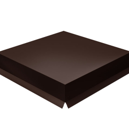 Колпак на столб Grand Line крышка 390*390 мм 0,5 Satin Matt TX с пленкой RAL 8017