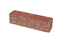 Кирпич гиперпрессованный Акварид К2, Дикий камень, Морковный, полнотелый, 250*60*65 мм
