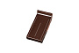 Клинкерный завершающий водоотлив Terca Dark brown глазурованный, 215*105*30 мм