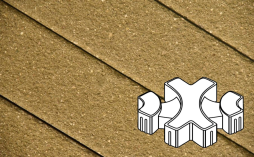 Плитка тротуарная Готика Premium Bronze, Эко-фантазия Б.3.ГР.8, №3, 300*300*80 мм