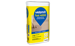 Универсальный наливной пол vetonit fast 4000, серый, 20 кг