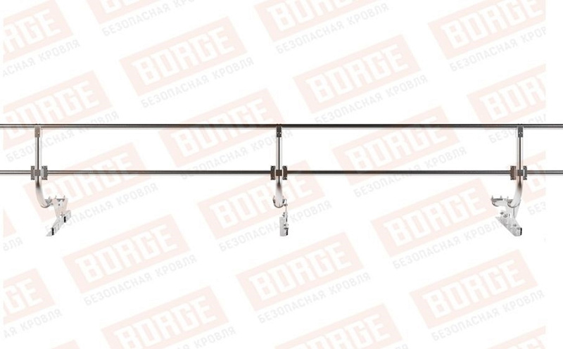 Кровельное ограждение Borge для фальцевой кровли оцинкованное, 300*60 см