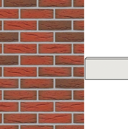Клинкерная плитка угловая ручной формовки Feldhaus Klinker NF 9 W436 ardor mana 240*71*115*9 мм