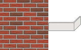Клинкерная плитка угловая ручной формовки Feldhaus Klinker NF 9 W436 ardor mana 240*71*115*9 мм