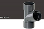 Тройник 67 градусов KROP PVC для системы D 75/63 мм, RAL 8019