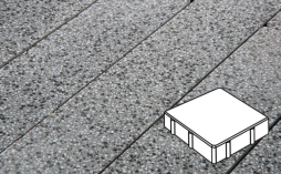 Плитка тротуарная Готика, City Granite FINO, Квадрат В.2.К.8, Белла Уайт, 200*200*80 мм