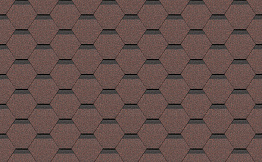 Гибкая черепица Docke PIE Standard, Сота, красный