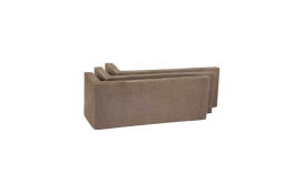 Клинкерная плитка угловая Terramatic Plato Brown АК, 185*71*60*14 мм