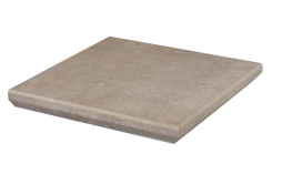 Клинкерная угловая ступень с капиносом Paradyz Viano Beige, 330*330*11 мм