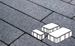 Плитка тротуарная Готика, City Granite FINERRO, Новый Город Б.2.Псм.6, Амфиболит, 240/160/80*160*60 мм