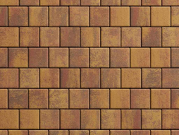 Плитка тротуарная Квадрат Б.3.К.8 листопад гладкий осень, 100*100*80 мм