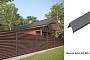Забор-жалюзи Aquasystem PE RoofTop Шелк, Estet 60, RR 23, гладкая
