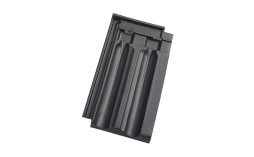 Керамическая черепица рядовая Koramic Mondo 15 Black Engobe