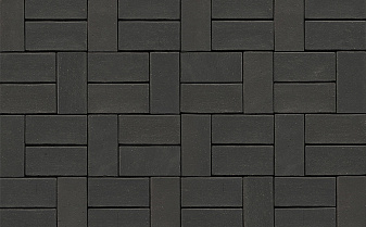 Клинкерная брусчатка Westerwaelder Klinker PK85 Eisenschmelz Schwarzbraun, 200*100*40 мм