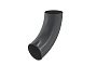 Отвод трубы Aquasystem PE dRain RAL 7024 D 90 мм