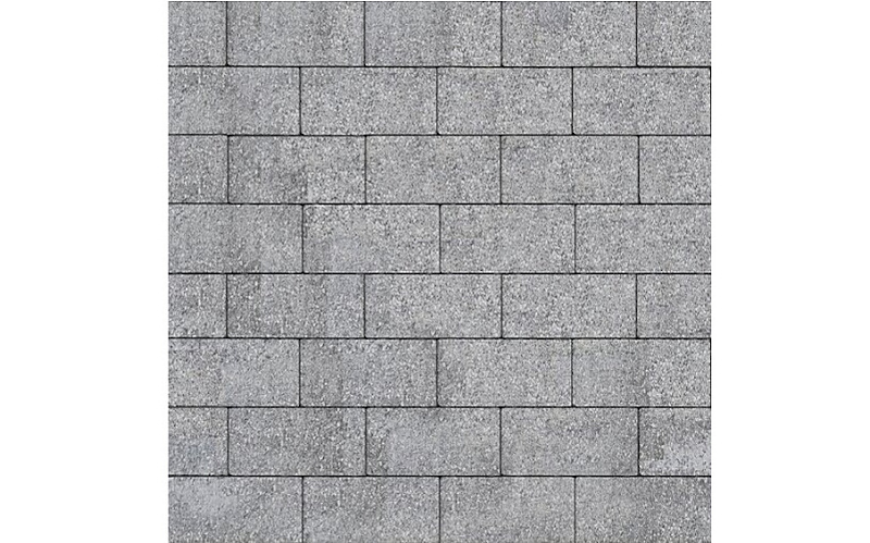 Плитка тротуарная SteinRus Прямоугольник Б.6.П.6, Old-age, серый, 200*100*60 мм