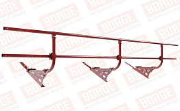 Кровельное ограждение Borge для черепичной кровли оцинкованное RAL 3011, 300*60 см