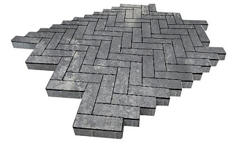 Плитка тротуарная SteinRus Паркет Б.2.П.6, гладкая, ColorMix Актау, 210*70*60 мм