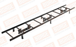 Лестница кровельная Borge для фальцевой кровли оцинкованная RAL 9005, 2,7 м