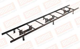 Лестница кровельная Borge для фальцевой кровли оцинкованная RAL 9005, 2,7 м