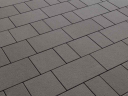 Плитка тротуарная Старый город Б.1.Фсм.8 стандарт гладкий черный, комплект 3 шт, толщина 80 мм