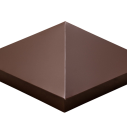 Колпак на столб Grand Line, 0,5 Satin Matt, RAL 8017, 390*390 мм