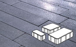 Плитка тротуарная Готика, City Granite FINO, Новый Город Б.2.Псм.6, Амфиболит, 240/160/80*160*60 мм