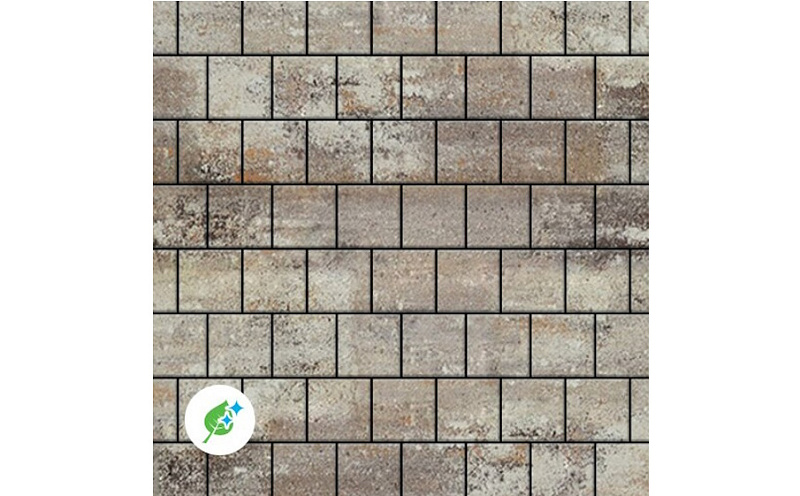 Плитка тротуарная SteinRus Армор В.2.К.8, гладкая, ColorMix Берилл, 100*100*80 мм