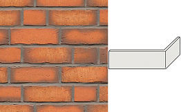 Клинкерная плитка угловая ручной формовки Feldhaus Klinker NF 14 W758 vascu terracotta 240*71*115*14 мм