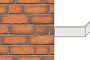 Клинкерная плитка угловая ручной формовки Feldhaus Klinker NF 14 W758 vascu terracotta 240*71*115*14 мм