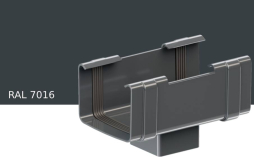 Воронка KROP PVC Квадрат для системы D 135/80*80 мм, RAL 7016