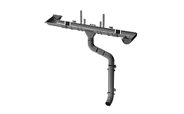 Водосточная система Docke STAL PREMIUM 125/90 мм, графит