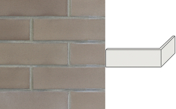 Клинкерная плитка угловая Terramatic Plato Grey, 185*71*60*14 мм
