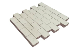 Плитка тротуарная SteinRus Бельпассо Медио Б.10(Б).П.8, гладкая, белый, 225*150*80 мм