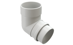 Колено трубы Docke LUX 72 градуса, пломбир