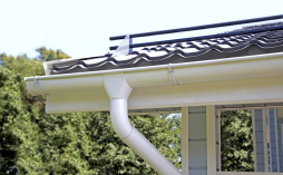 Водосточная система Grand Line Rooftop dRain PU 150/100 мм, RAL 9003