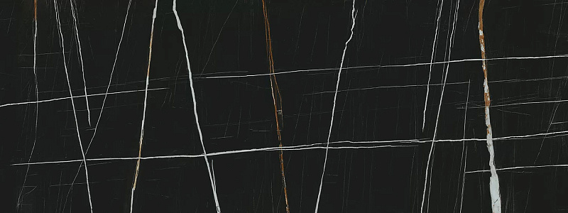 Керамогранит KERAMA MARAZZI Сахара Блэк черный лаппатированный обрезной, 3200*1195*11 мм