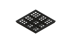 Решетка водоприемная Standartpark Basic чугунная, ячеистая, 390*390*66 мм