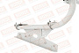 Кровельное ограждение Borge для фальцевой кровли оцинкованное RAL 9003, 300*60 см