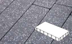 Плитка тротуарная Готика, Granite FINERRO, Плита Б.6.П.6, Ильменит, 600*400*60 мм