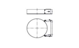 Настенный хомут Schiedel PERMETER 25 раздвижной черный, D 300/350 мм