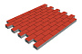 Плитка тротуарная SteinRus Прямоугольник Б.6.П.6, гладкая, красный, 200*100*60 мм