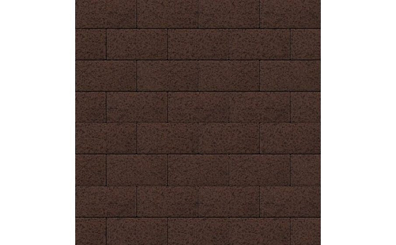 Плитка тротуарная SteinRus Прямоугольник Б.6.П.6, Native, коричневый, 200*100*60 мм