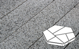 Плитка тротуарная Готика, City Granite FINO, Полигональ Б.8.Фсм.8, Белла Уайт, 893*780*80 мм