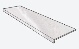 Ступень с прямым носиком Gres Aragon Marble Tibet Blanco 1497*315*14 мм