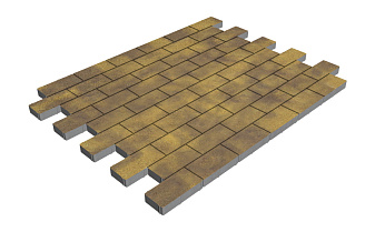 Плитка тротуарная SteinRus Прямоугольник А.6.П.4, гладкая, Синай, 200*100*40 мм