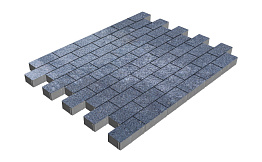 Плитка тротуарная SteinRus Прямоугольник Б.6.П.6, Backwash, Байкал, 200*100*60 мм