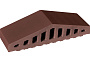 Клинкерный заборный элемент King Klinker 03 Natural brown, 310/250*100*78 мм