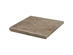 Клинкерная угловая ступень с капиносом Paradyz Mattone Pietra, Ochra, 330*330*11 мм