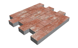 Плитка тротуарная SteinRus Бельпассо Медио Б.10(Б).П.8, Native, Порто, 225*150*80 мм